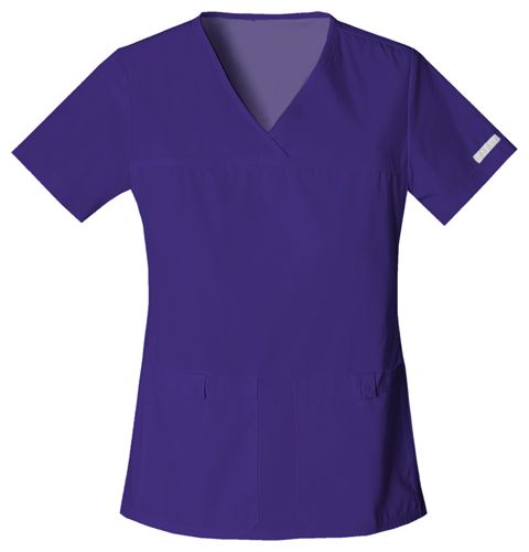 Zdravotnícke oblečenie - Dámske zdravotnícke blúzy - Elegantná dámska zdravotnícka blúza - hroznová fialová | medical-uniforms