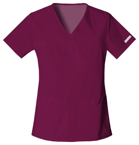 Zdravotnícke oblečenie - Dámske zdravotnícke blúzy - Elegantná dámska zdravotnícka blúza - vínová | medical-uniforms