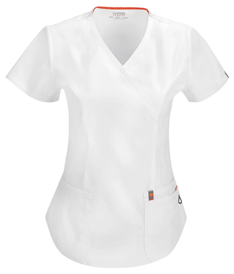 Zdravotnícke oblečenie - Blúzy - Elegantná dámska zdravotnícka blúza C - biela | medical-uniforms