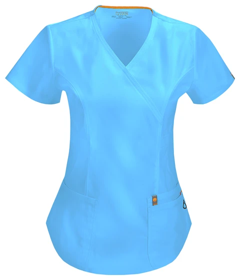 Zdravotnícke oblečenie - Blúzy - Elegantná dámska zdravotnícka blúza C - tyrkysová | medical-uniforms