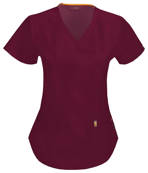 Zdravotnícke oblečenie - Blúzy - Elegantná dámska zdravotnícka blúza C - vínová | medical-uniforms
