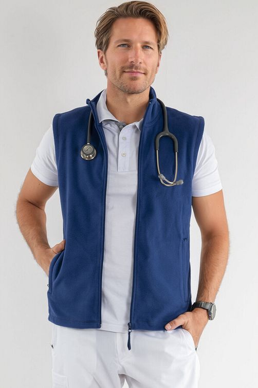 Zdravotnícke oblečenie - Mikiny a vesty - Zdravotnícka fleecová vesta MEDICAL kráľovsky modrá | medical-uniforms