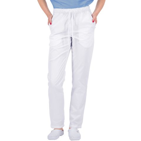 Zdravotnícke oblečenie - B-Well - nohavice - Komfortné zdravotnícke nohavice ALESSI UNISEX – biela | medical-uniforms