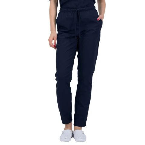 Zdravotnícke oblečenie - B-Well - nohavice - Komfortné zdravotnícke nohavice ALESSI UNISEX – námornícka modrá | medical-uniforms