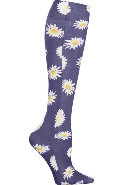 Zdravotnícke oblečenie - Ponožky - Kompresné ponožky s potlačou kvetiny | medical-uniforms