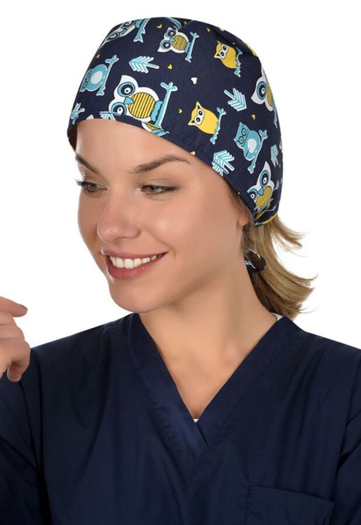 Zdravotnícke oblečenie - B-Well - iné - Chirurgická čiapka SOVIČKY  | medical-uniforms