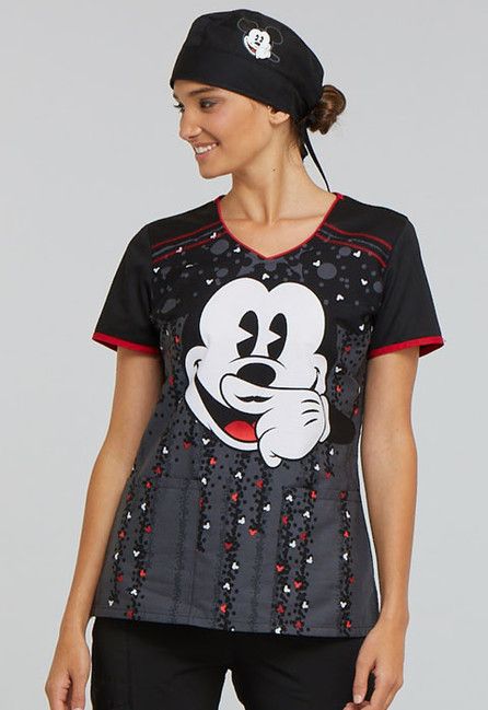 Zdravotnícke oblečenie - Dámske zdravotnícke blúzy - Operačná čiapka Disney - Mickey | medical-uniforms