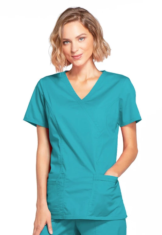 Zdravotnícke oblečenie - Dámske zdravotnícke blúzy - Ordinačná zdravotnícka blúza - modrozelená | Medical-uniforms.sk