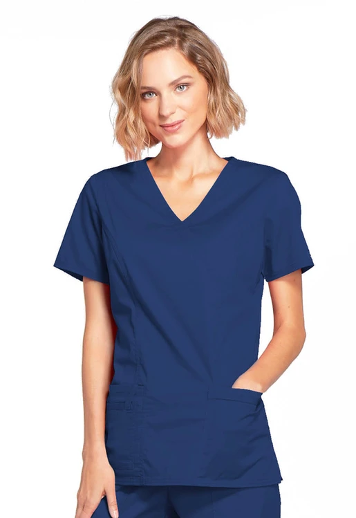Zdravotnícke oblečenie - Dámske zdravotnícke blúzy - Ordinačná zdravotnícka blúza - námornícka modrá | Medical-uniforms.sk