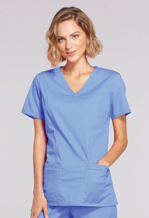 Zdravotnícke oblečenie - Dámske zdravotnícke blúzy - Ordinačná zdravotnícka blúza - nebeská modrá | Medical-uniforms.sk