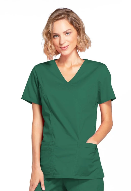 Zdravotnícke oblečenie - Dámske zdravotnícke blúzy - Ordinačná zdravotnícka blúza - poľovnícka zelená | Medical-uniforms.sk
