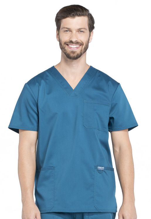 Zdravotnícke oblečenie - Blúzy - Pánska zdravotnícka blúza Cherokee REVOLUTION - karibská modrá | medical-uniforms