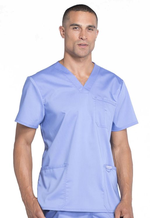 Zdravotnícke oblečenie - Blúzy - Pánska zdravotnícka blúza Cherokee REVOLUTION - nebeská modrá | medical-uniforms