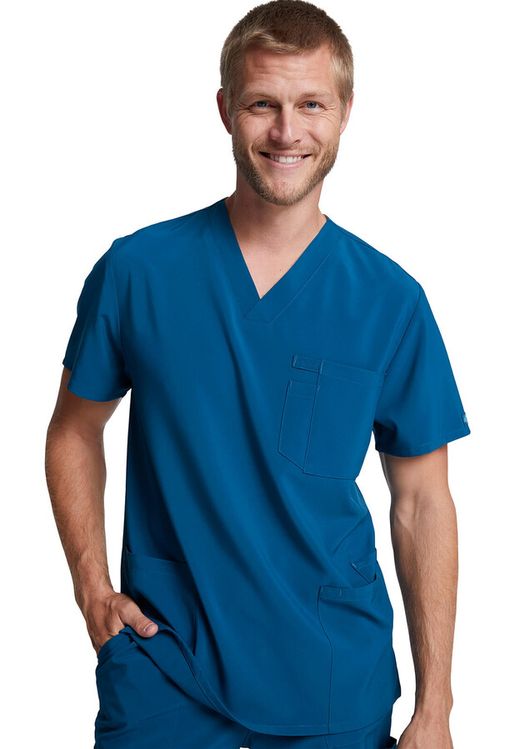 Zdravotnícke oblečenie - Dámske zdravotnícke blúzy - Pánska zdravotnícka blúza Dickies EDS Essentials - karibská modrá | Medical-uniforms