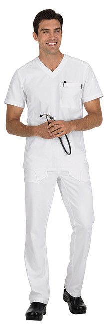 Zdravotnícke oblečenie - Novinky - Pánska zdravotnícka blúza Force vo farbe biela | medical uniforms