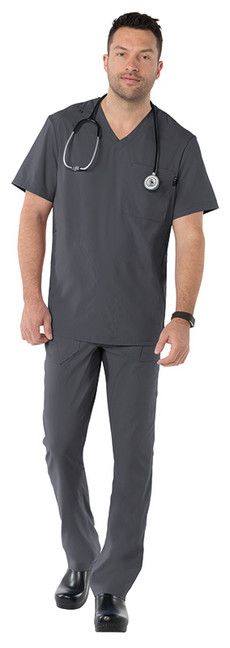 Zdravotnícke oblečenie - Novinky - Pánska zdravotnícka blúza Force vo farbe šedá | medical uniforms