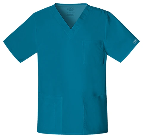 Zdravotnícke oblečenie - Dámske zdravotnícke blúzy - Pánska/unisex zdravotnícka blúza - karibská modrá | Medical-uniforms