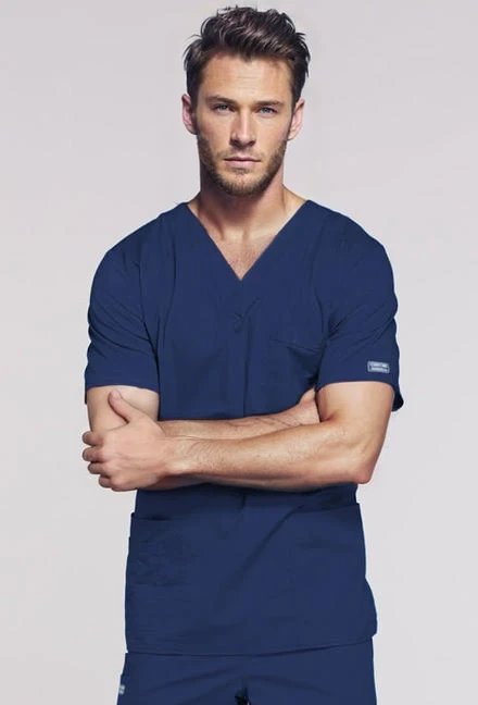Zdravotnícke oblečenie - Dámske zdravotnícke blúzy - Unisexová zdravotnícka blúza - námornícka modrá | Medical-uniforms