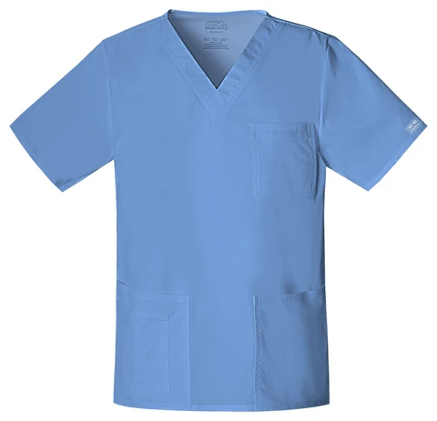 Zdravotnícke oblečenie - Dámske zdravotnícke blúzy - Pánska/unisex zdravotnícka blúza - nebeská modrá | medical-uniforms