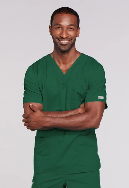 Zdravotnícke oblečenie - Dámske zdravotnícke blúzy - Unisexová zdravotnícka blúza - poľovnícka zelená | Medical-uniforms