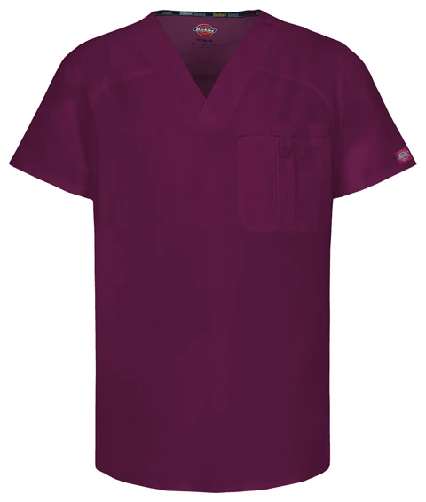 Zdravotnícke oblečenie - Jednofarebné - Pánska zdravotnícka blúza Certainty - vínová | Medical-uniforms.sk