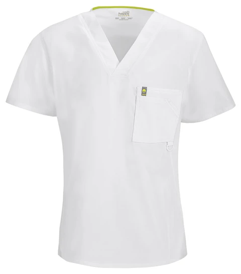 Zdravotnícke oblečenie - Jednofarebné - Pánska zdravotnícka blúza C - biela | medical-uniforms