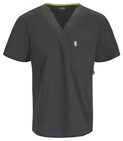 Zdravotnícke oblečenie - Jednofarebné - Pánska zdravotnícka blúza V-výstrih CP - cínová | medical-uniforms