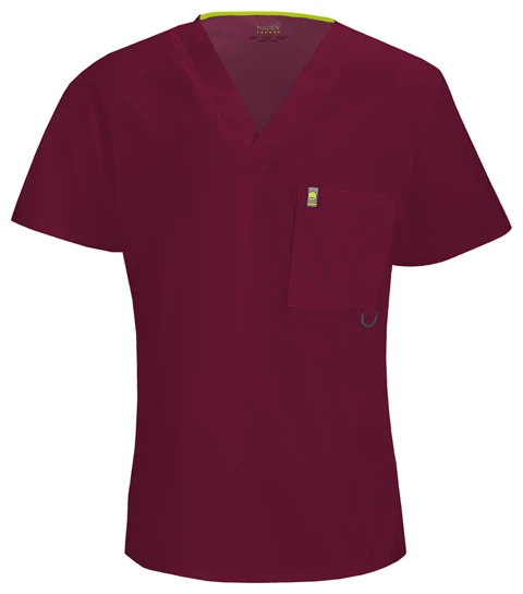 Zdravotnícke oblečenie - Jednofarebné - Pánska zdravotnícka blúza C - vínová | medical-uniforms
