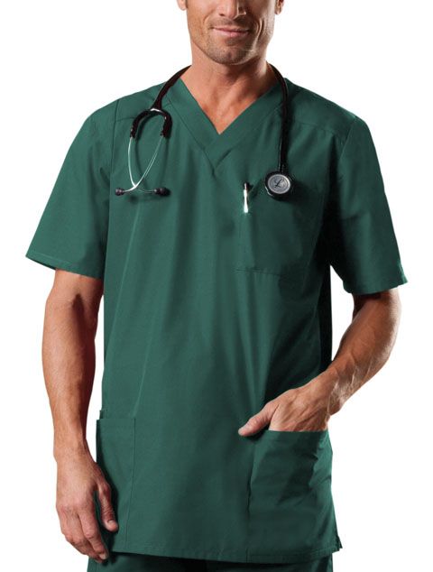 Zdravotnícke oblečenie - Blúzy - Pánska zdravotníka blúza -  poľovnícka zelená | medical-uniforms