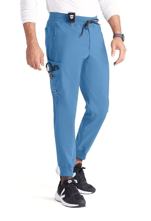 Zdravotnícke oblečenie - Nohavice - Pánske zdravotnícke jogger nohavice GREY´S - nebeská modrá | medical-uniforms