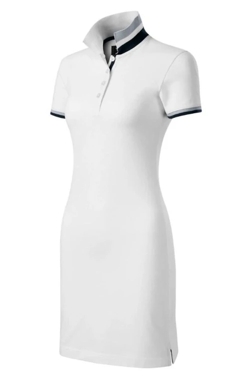 Zdravotnícke oblečenie - Novinky - Zdravotnícke polo šaty PREMIUM biele | medical-uniforms