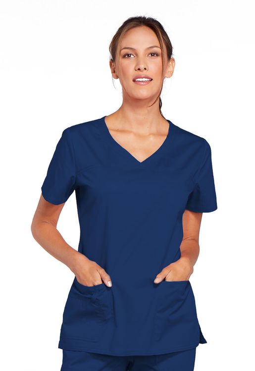 Zdravotnícke oblečenie - Dámske zdravotnícke blúzy - Pracovná zdravotnícka blúza FIT - námornícka modrá | Medical-uniforms.sk