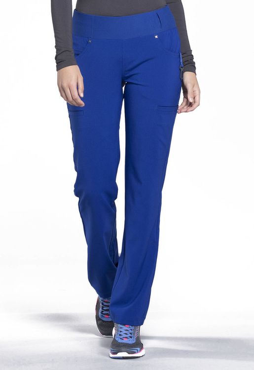 Zdravotnícke oblečenie - Dámske nohavice - Zdravotnícke nohavice s vysokým pásom IFLEX - galaktická modrá | medical-uniforms