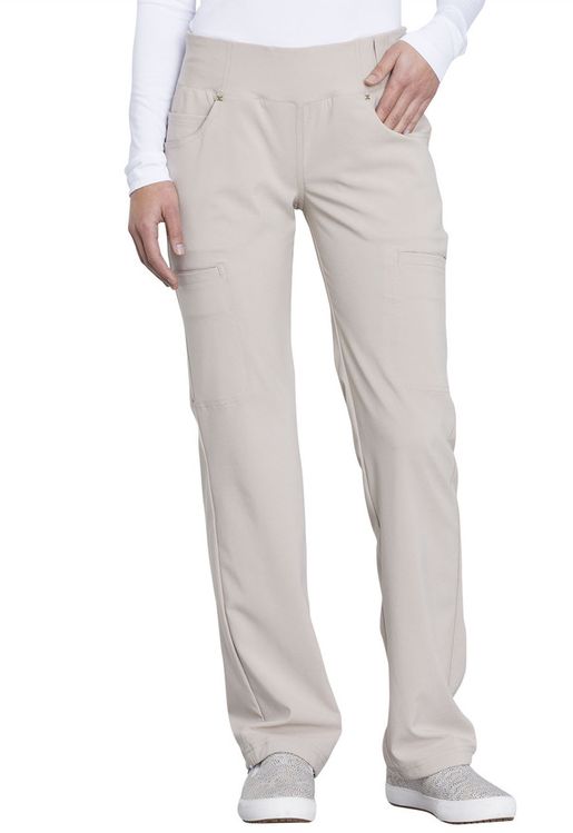 Zdravotnícke oblečenie - Dámske nohavice - Zdravotnícke nohavice s vysokým pásom IFLEX - laté | medical-uniforms