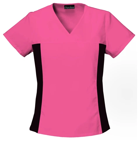 Zdravotnícke oblečenie - Dámske zdravotnícke blúzy - Športová dámska blúza - šokujúca ružová | medical-uniforms
