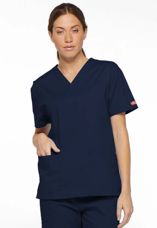 Zdravotnícke oblečenie - Dámske zdravotnícke blúzy - Dámska blúza Dickies - námornícka modrá | Medical-uniforms