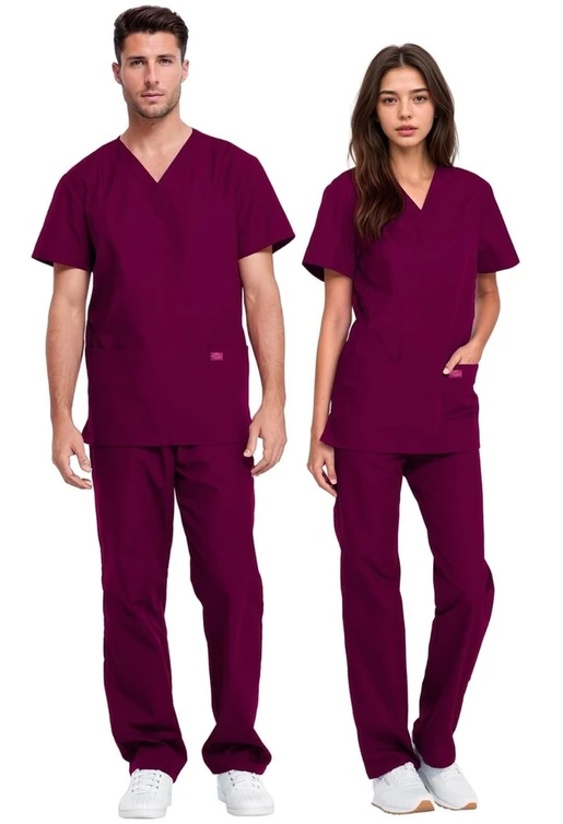 Zdravotnícke oblečenie - Blúzy - Unisex Dickies MEDICAL SET - vínová | Medical-uniforms