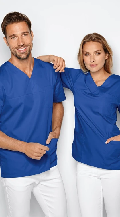 Zdravotnícke oblečenie - 7days - blúzy - Unisex zdravotnícka blúza UNISEX 95° - kráľovská modrá | Medical-uniforms.sk