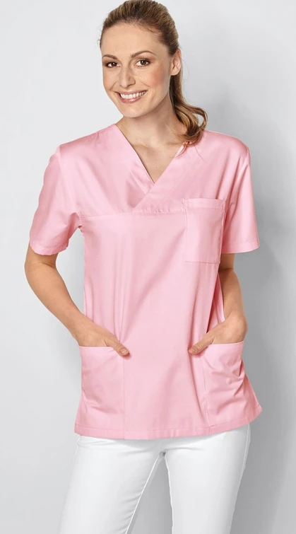Zdravotnícke oblečenie - 7days - blúzy - Unisex zdravotnícka blúza UNISEX 95° - ružová | Medical-uniforms.sk