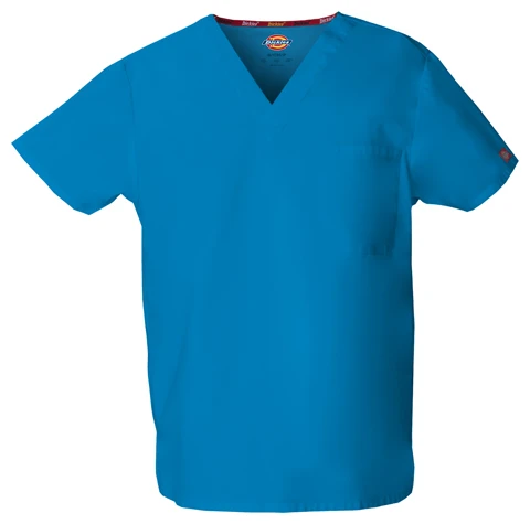 Zdravotnícke oblečenie - Dámske zdravotnícke blúzy - Unisex zdravotnícka blúza V-výstrih - riviera modrá | Medical-uniforms