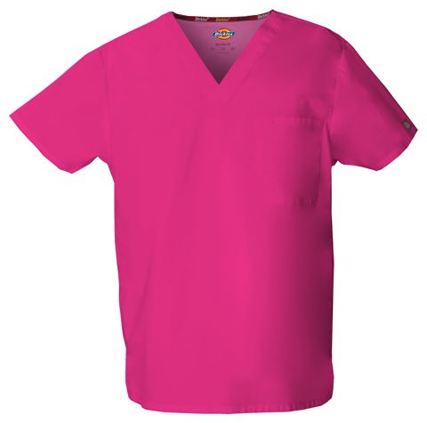 Zdravotnícke oblečenie - Dámske zdravotnícke blúzy - Unisex zdravotnícka blúza V-výstrih - ružová | Medical-uniforms