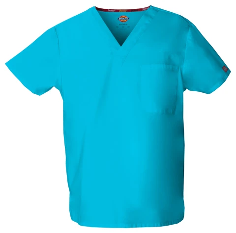 Zdravotnícke oblečenie - Dámske zdravotnícke blúzy - Unisex zdravotnícka blúza V-výstrih tyrkysová | Medical-uniforms