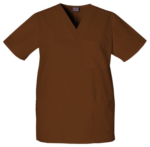 Zdravotnícke oblečenie - Blúzy - Unisexová zdravotnícka blúza - čokoládová hnedá | Medical-Uniforms