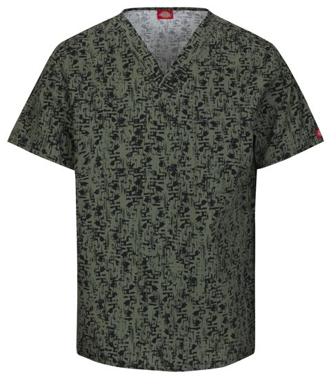 Zdravotnícke oblečenie - Blúzy - Unisexová zdravotnícka blúza -potlač-olivová farba | Medical-uniforms