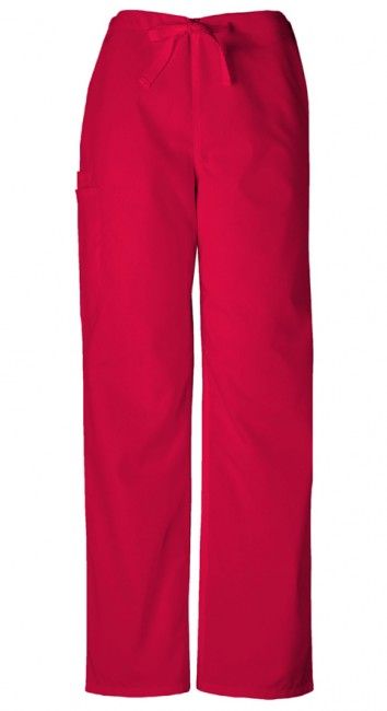 Zdravotnícke oblečenie - Nohavice - Unisexové šnurovacie nohavice - červená | medical-uniforms