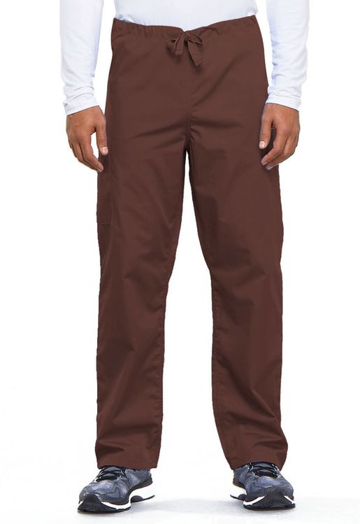 Zdravotnícke oblečenie - Nohavice - Unisexové zdravotnícke šnurovacie nohavice - čokoládová | medical-uniforms