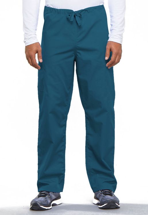 Zdravotnícke oblečenie - Nohavice - Unisexové zdravotnícke šnurovacie nohavice - karibská modrá | medical-uniforms