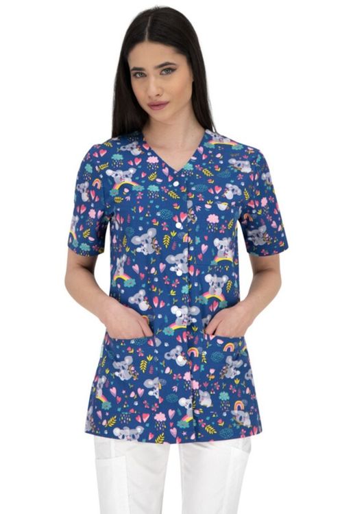 Zdravotnícke oblečenie - B-Well - blúzy - Zdravotnícka dámska blúza KOALA | Medical-uniforms.sk