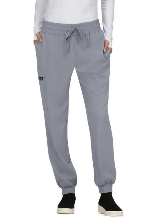 Zdravotnícke oblečenie - Dámske nohavice - Zdravotnícke jogger nohavice GEMMA STRETCH - šedé | medical-uniforms