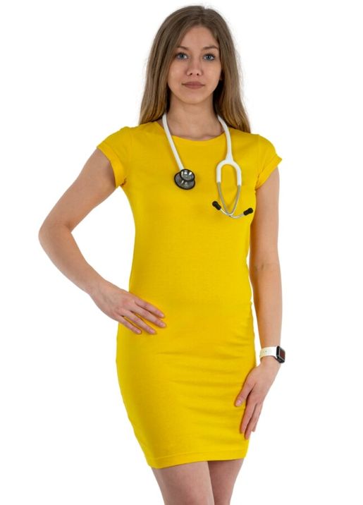 Zdravotnícke oblečenie - Novinky - Zdravotnícke šaty MEDICAL - žlté | medical-uniforms